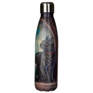 Lisa Parker Absinthe Cat Reusable Stainless Steel Hot & Cold Thermal Insulated Drinks Bottle 500ml