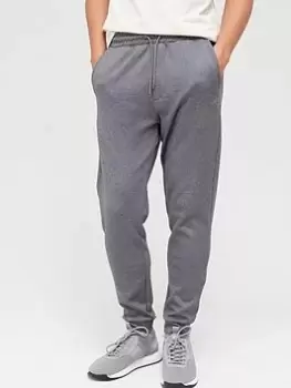 BOSS Boss Hadiko Curved Logo Joggers, Medium Grey, Size L, Men