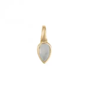 Gold Plated Birthstone March Aquamarine Pendant P5216