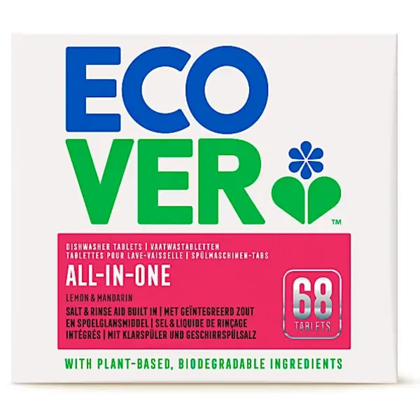 Ecover All In One Dishwasher Tablets 68x pcs