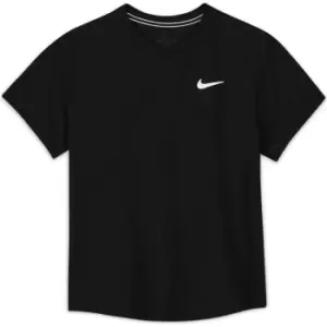 Nike Court Dri-FIT Victory Short-Sleeve Tennis Top Boys - Black