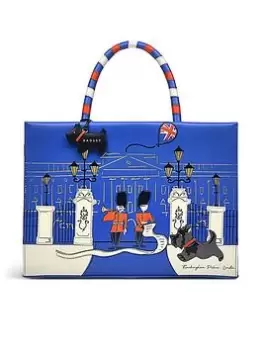 Radley Queens Jubilee Leather Medium Ziptop Multiway Bag - Royal Blue