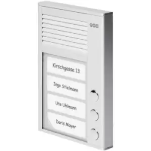 Auerswald TFS-Dialog 203 Door intercom Corded Complete kit 3 flat building Silver