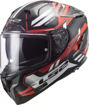 LS2 FF327 Challenger Spin Helmet, black-red, Size 3XL, black-red, Size 3XL