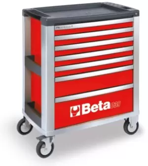 Beta Tools C39-7/R 7 Drawer Roller Cab 800 x 500 x 971mm Red 039000003