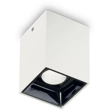 Ideal Lux Nitro - LED 1 Light Square Surface Mounted Downlight White