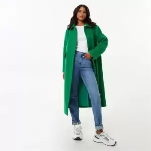 Jack Wills Longline Single Breasted Coat - Green