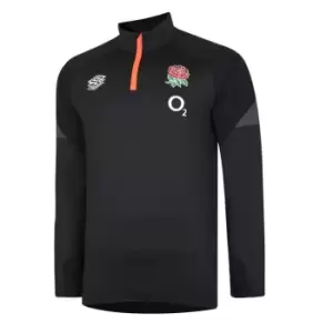 Umbro England Rugby Mid Layer Top Mens - Black