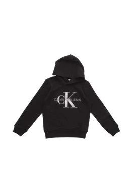 CALVIN KLEIN Hooded Black Cotone - Cotton