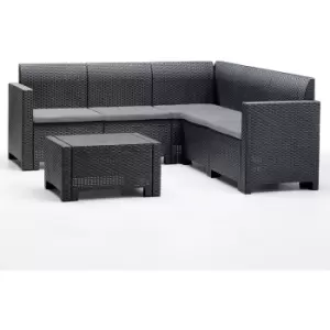 Glendale Leisure - NEBRAKSA 5-Seater Corner Grey