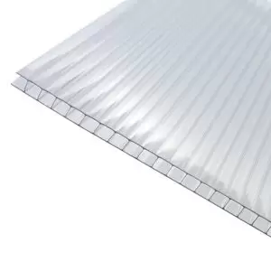 Axiome Clear Polycarbonate Twinwall Roofing Sheet (L)3M (W)1000mm (T)6mm