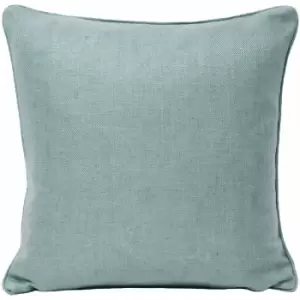 Riva Paoletti - Atlantic Woven Twill Piped Cushion Cover, Duck Egg, 55 x 55 Cm