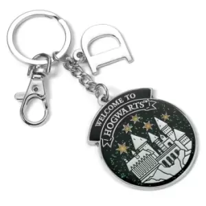 Harry Potter Personalised Hogwarts Keyring D Initial