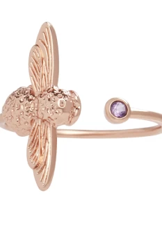 Olivia Burton Jewellery Bejewelled Bee Bejewelled Bee Ring RG & Amethyst