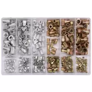 300 Piece Rivet Nuts Aluminum Carbon Steel M3-M10 - Yato