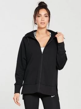 Nike Training Full Zip Hoodie Black Size L Women