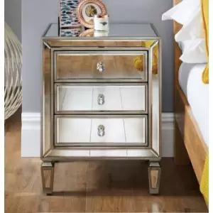 Venetian Mirrored Bedside Table