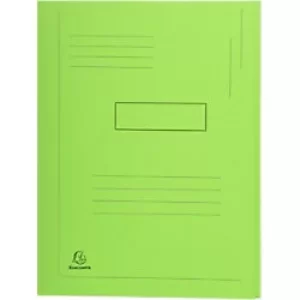 Forever 2 Flap Folder A4, Bright Green, Pack of 50