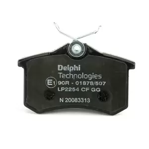 DELPHI Brake pad set VW,AUDI,RENAULT LP2254 2Q0698451,2Q0698451B,4B0698451E 5K0698451B,1607083280,1609252880,1619607480,1619790680,425232,425241