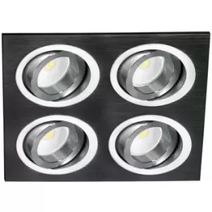 Cristal Record Lighting - Cristal Helium Quad Recessed Downlight Light Black