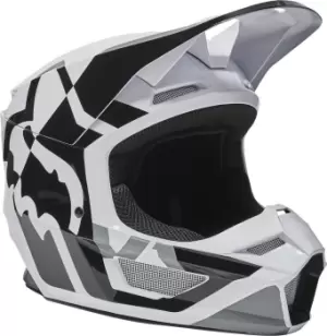 Fox V1 Lux Motocross Helmet, black-white, Size 2XL, black-white, Size 2XL