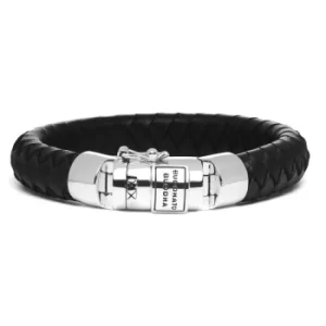 Mens Buddha To Buddha Ben Leather and Silver Bracelet 544BL