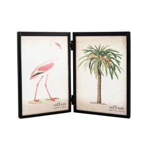 Sass & Belle Jet Black Double Photo Frame