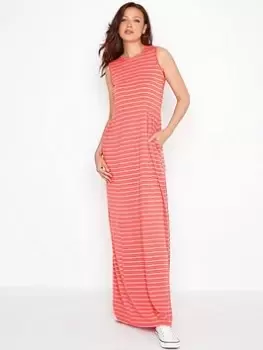 Long Tall Sally Pink Stripe Maxi Dress, Pink, Size 10, Women