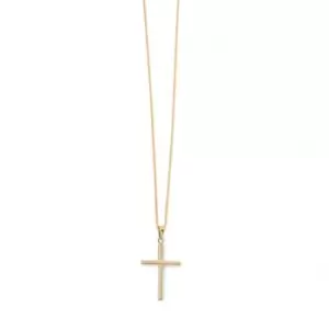 Elements 9ct Yellow Gold Large Cross Pendant GP942