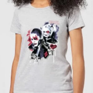 DC Comics Suicide Squad Harleys Puddin Womens T-Shirt - Grey - XL