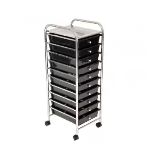 10 Drawer Trolley Portable Storage Organiser