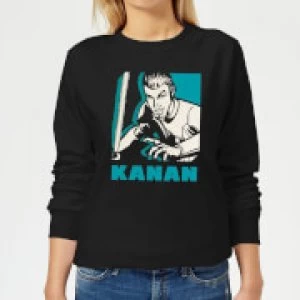 Star Wars Rebels Kanan Womens Sweatshirt - Black - 5XL