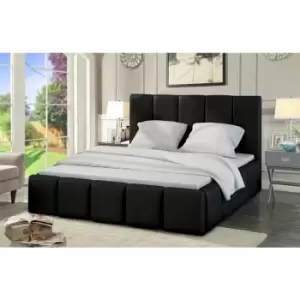 Envisage Trade - Lurita Upholstered Beds - Plush Velvet, Small Double Size Frame, Black - Black