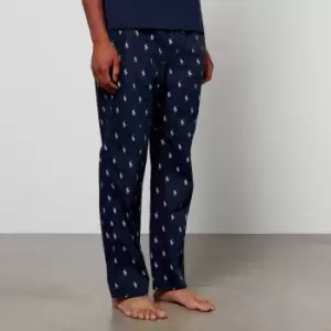 Polo Ralph Lauren Mens All Over Print Pajama Pants - Navy/Nevis - L