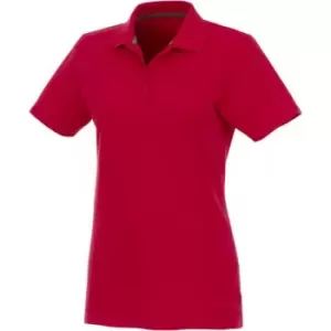 Elevate Womens/Ladies Helios Short Sleeve Polo Shirt (XS) (Red)