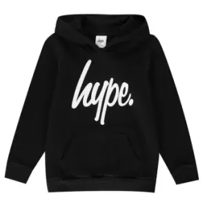 Hype Script Kids Pullover Hoodie - Black