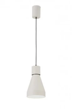 Ceiling Pendant Large 17cm Round 1 x E27, Matt White