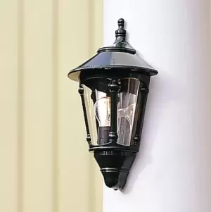 Virgo Outdoor Classic Lantern Green Flush Wall Light, IP23