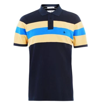 Jack Wills Cardwington Colour Block Polo - Navy