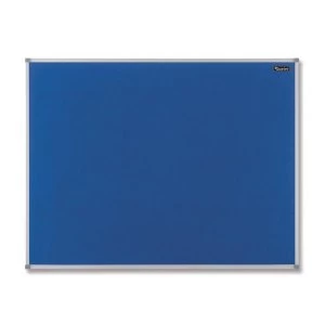 Nobo Basic 1200 x 900mm Noticeboard with Blue Felt Surface and Aluminium Trim