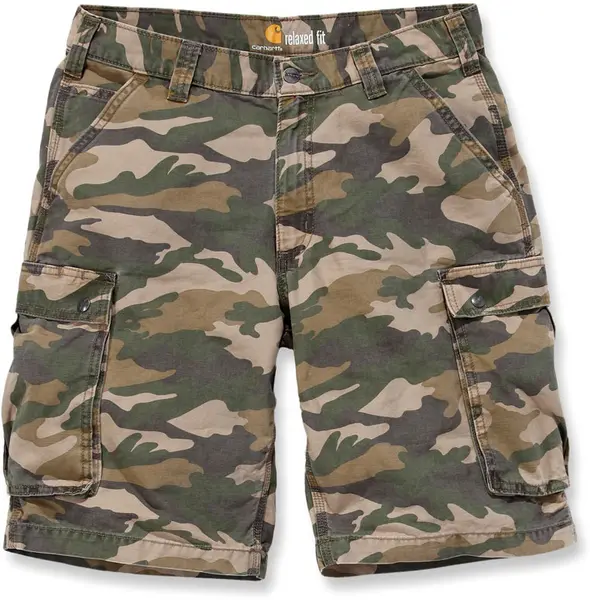 Carhartt Rugged Cargo Camo Shorts, green-brown, Size 32