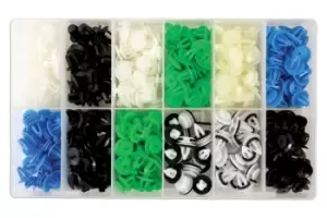 Assorted Box of Panel Clips European Market 320 PC Connect 36048