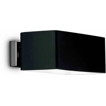 Ideal Lux Lighting - Ideal Lux Box - 2 Light Indoor Wall Light Black, G9