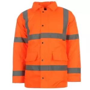 Dunlop Hi Vis Parka Mens - Orange