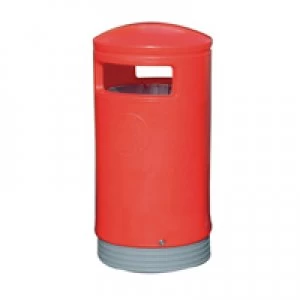 Slingsby Outdoor Hooded Top Bin 75 Litre Red 321773