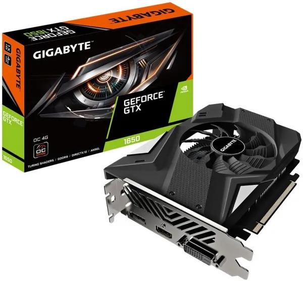 Gigabyte Technology Gigabyte Nvidia GeForce GTX 1650 OC Graphics Card for Gaming - 4GB GV-N1656OC-4GD V4