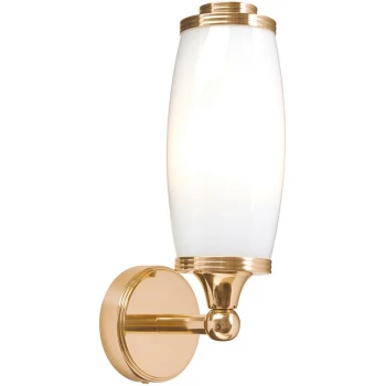 Elstead - Eliot Classic 1 Light Wall Light, Rose Gold, IP44