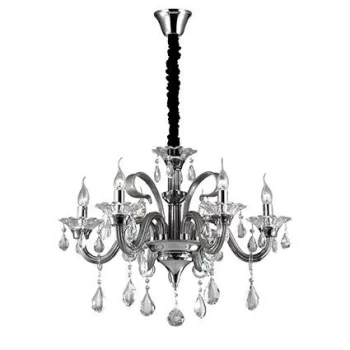 Colossal 6 Light Chandelier Smokey Finish, E14