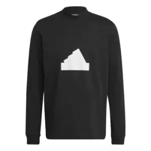 adidas Long Sleeve T Shirt Mens - Black