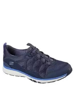 Skechers Gratis Sport Live Golden Trainers - Navy, Size 7, Women